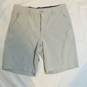 Chaps Tan Flat Front Men Shorts / Waist 32
